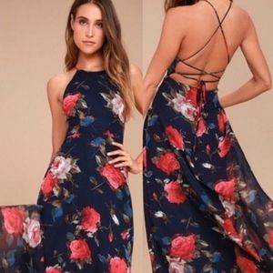 Floral Print Maxi Dress